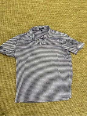 Peter millar Men’s purple Striped Polo Shirt
